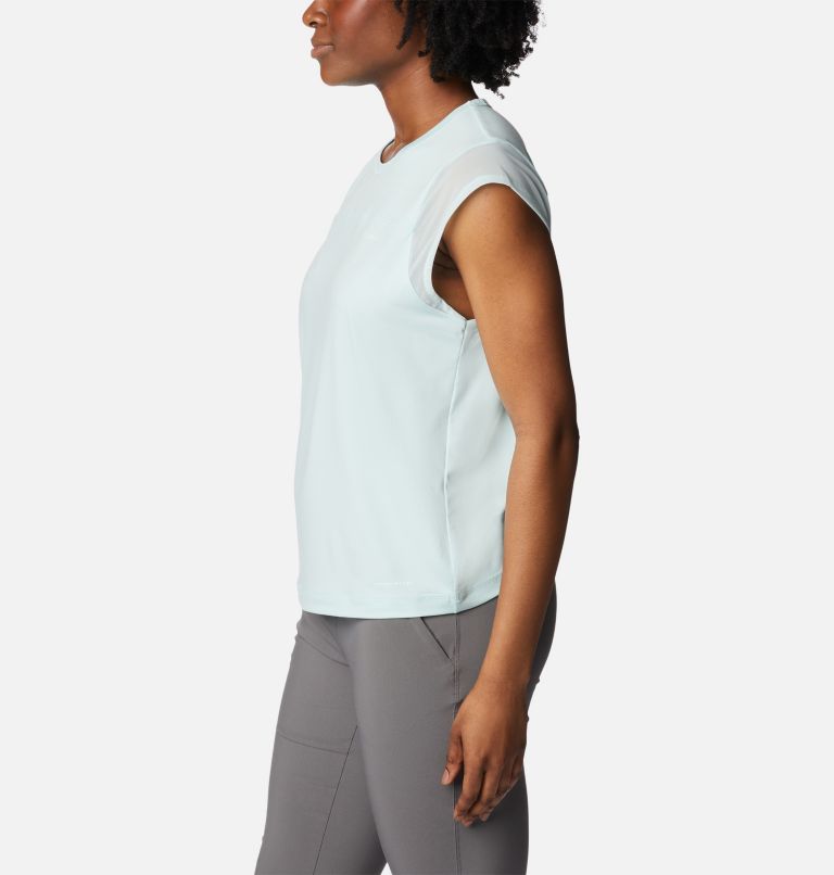 Women's Spring Canyon Short Sleeve T-Shirt, Color: Icy Morn