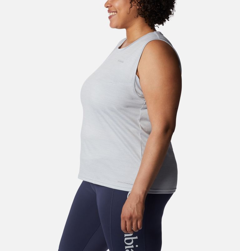 Women's Alpine Chill Zero Tank - Plus Size, Color: White Heather, image 3
