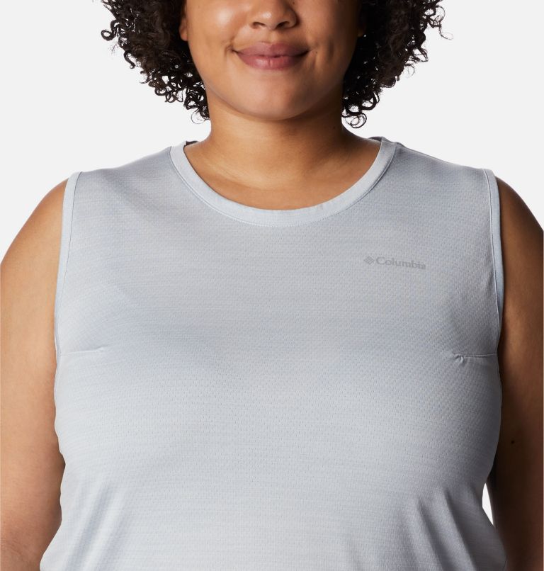Women's Alpine Chill Zero Tank - Plus Size, Color: White Heather, image 4