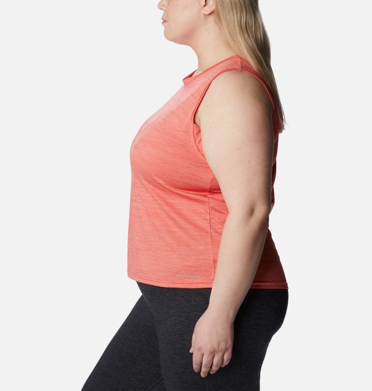 Women's Alpine Chill Zero Tank - Plus Size, Color: Red Hibiscus Heather, image 3