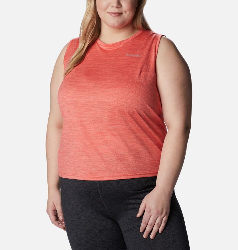 Women's Alpine Chill Zero Tank - Plus Size, Color: Red Hibiscus Heather, image 1