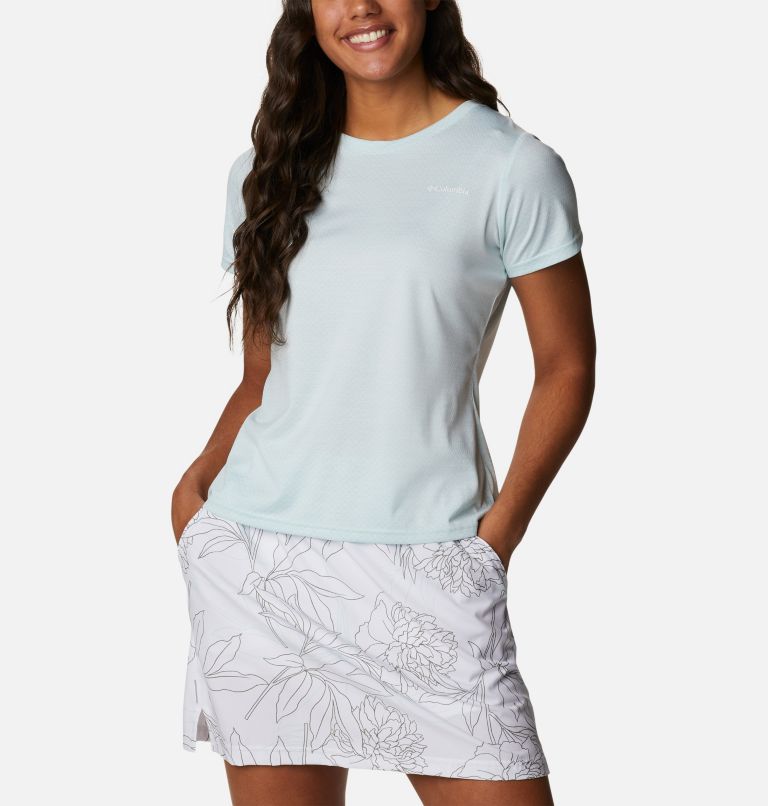 Women's Alpine Chill Zero Short Sleeve Shirt, Color: Icy Morn Heather