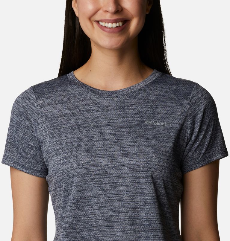 Women's Alpine Chill Zero Short Sleeve Shirt, Color: Nocturnal Heather, image 4