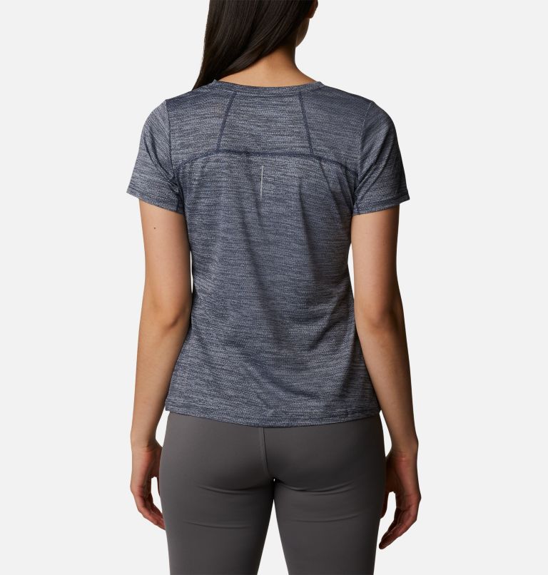 Women's Alpine Chill Zero Short Sleeve Shirt, Color: Nocturnal Heather, image 2