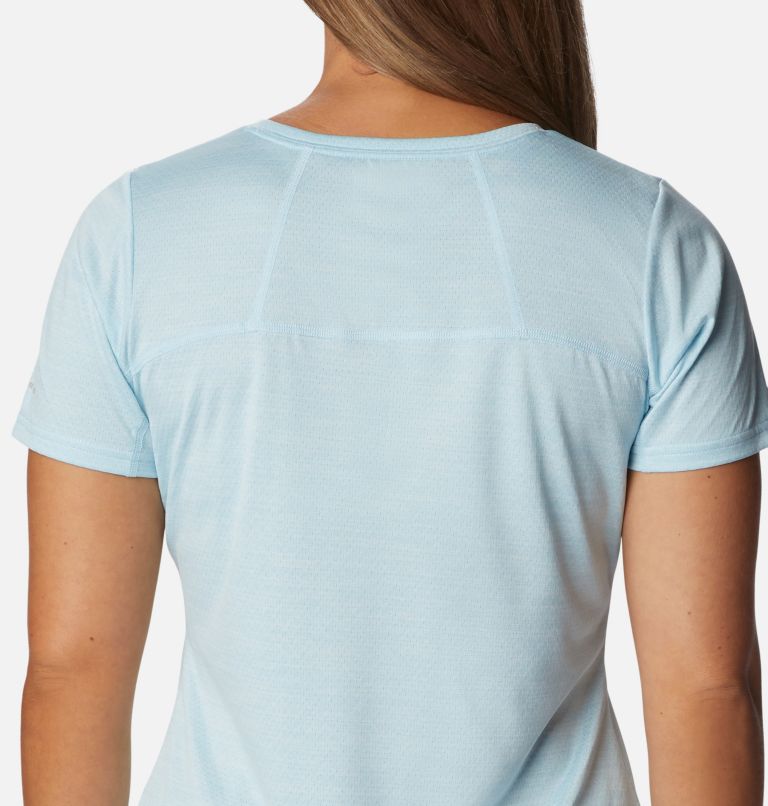 Women's Alpine Chill Zero Short Sleeve Shirt, Color: Spring Blue Heather, image 5