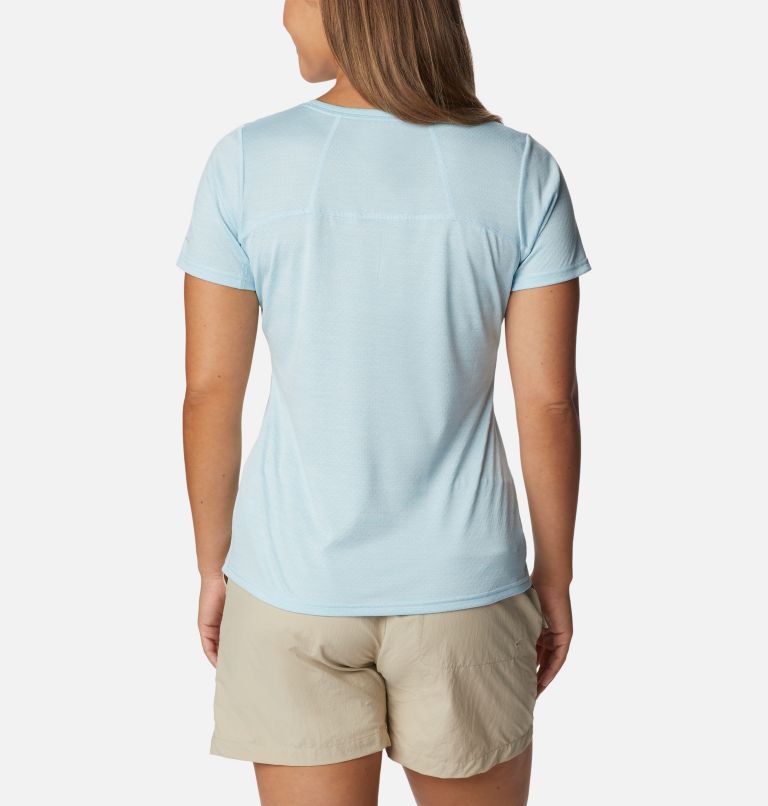 Thumbnail: Women's Alpine Chill Zero Short Sleeve Shirt, Color: Spring Blue Heather, image 2