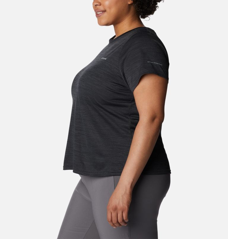 Women's Alpine Chill Zero Short Sleeve Shirt - Plus Size, Color: Black Heather, image 3
