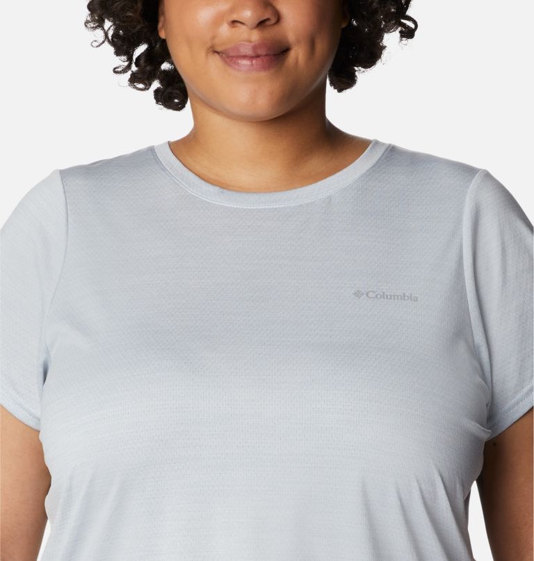 Women's Alpine Chill Zero Short Sleeve Shirt - Plus Size, Color: White Heather, image 4