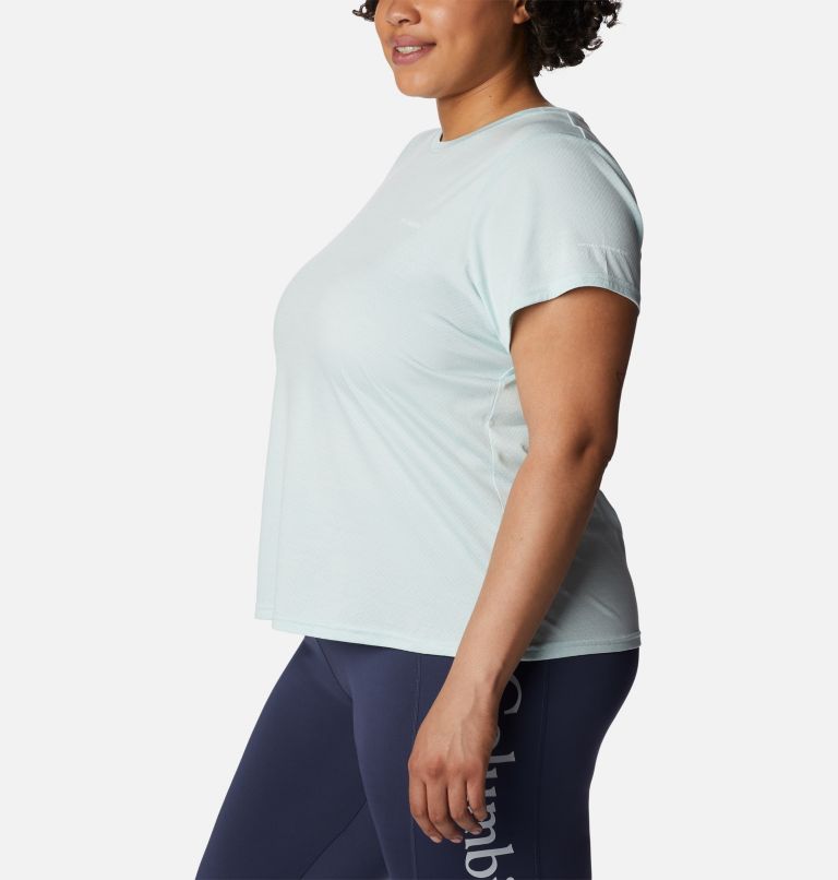 Women's Alpine Chill Zero Short Sleeve Shirt - Plus Size, Color: Icy Morn Heather, image 3