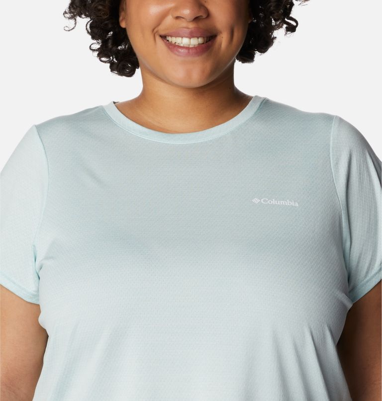 Women's Alpine Chill Zero Short Sleeve Shirt - Plus Size, Color: Icy Morn Heather, image 4