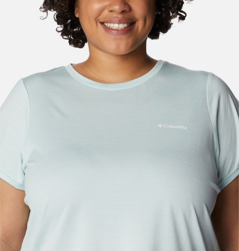 Women's Alpine Chill Zero Short Sleeve Shirt - Plus Size, Color: Icy Morn Heather
