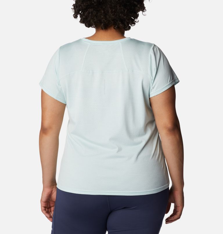 Women's Alpine Chill Zero Short Sleeve Shirt - Plus Size, Color: Icy Morn Heather, image 2