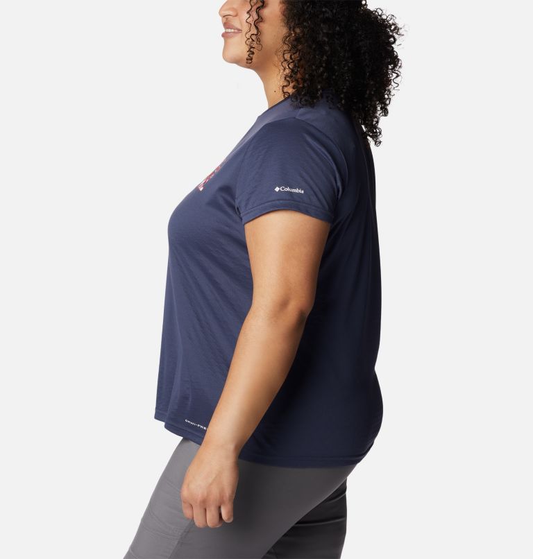 Women's Cirro Ice Graphic Short Sleeve Crew Shirt - Plus Size, Color: Nocturnal Outdoor is for Everyone, image 3