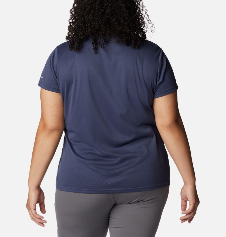 Thumbnail: Women's Cirro Ice Graphic Short Sleeve Crew Shirt - Plus Size, Color: Nocturnal Outdoor is for Everyone, image 2