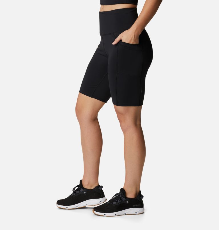 Thumbnail: Women’s Windgates Sun Protective Legging Shorts, Color: Black, image 3