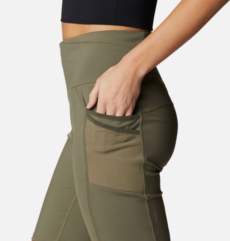 Thumbnail: Short Legging Anti-UV Windgates Femme, Color: Stone Green, image 8