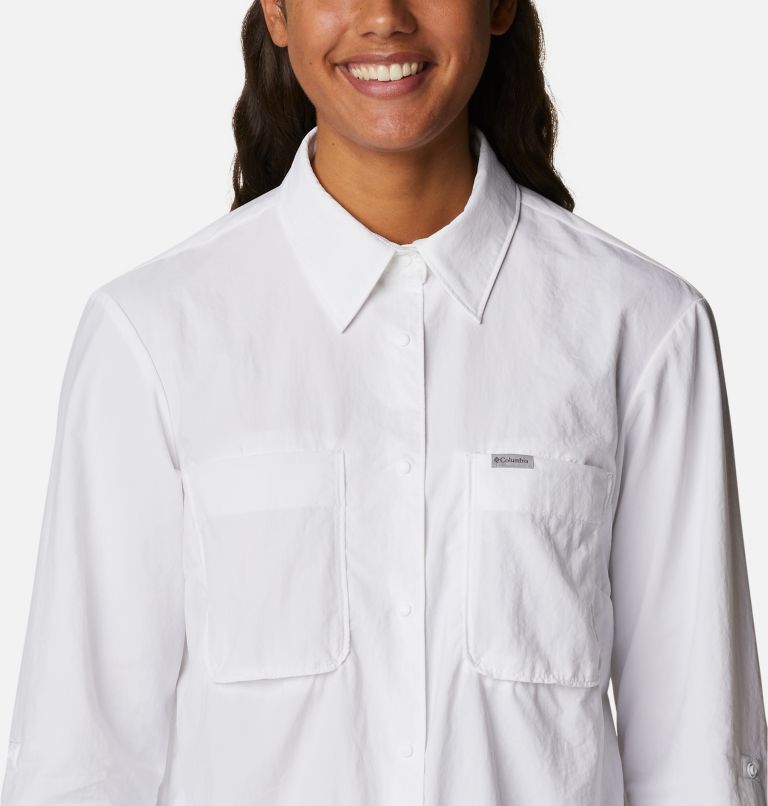 Thumbnail: Chemise à manches longues Coral Ridge Femme, Color: White, image 4