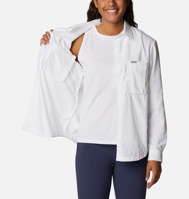 Thumbnail: Chemise à manches longues Coral Ridge Femme, Color: White, image 5