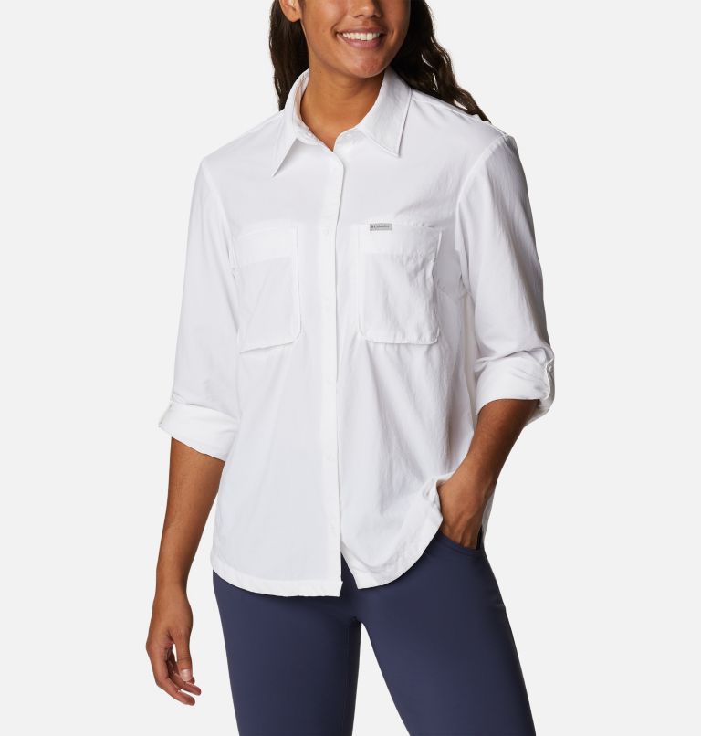 Women's Coral Ridge Long Sleeve Shirt, Color: White