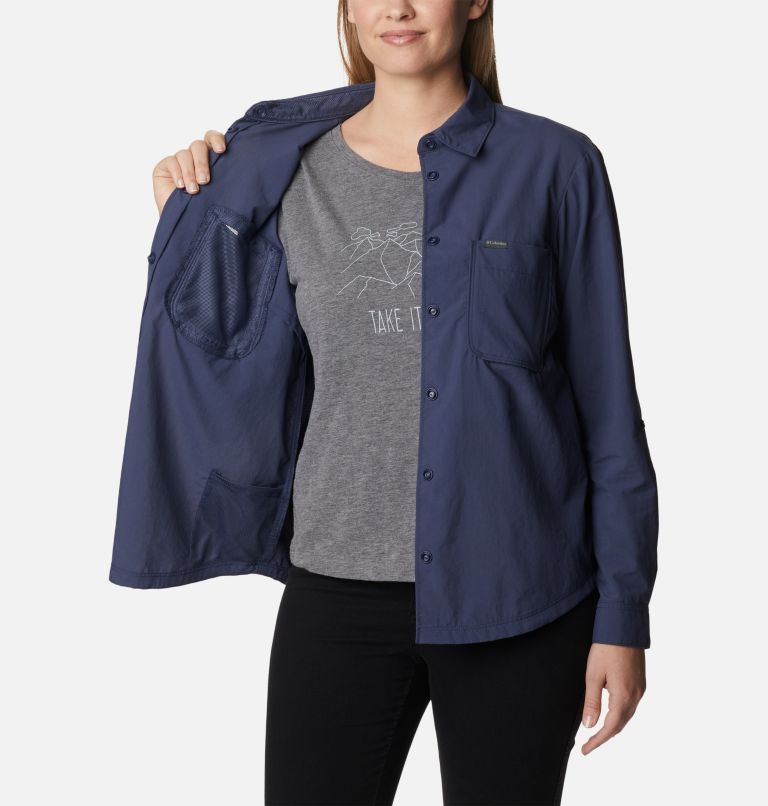 Women's Coral Ridge Long Sleeve Shirt, Color: Nocturnal, image 6