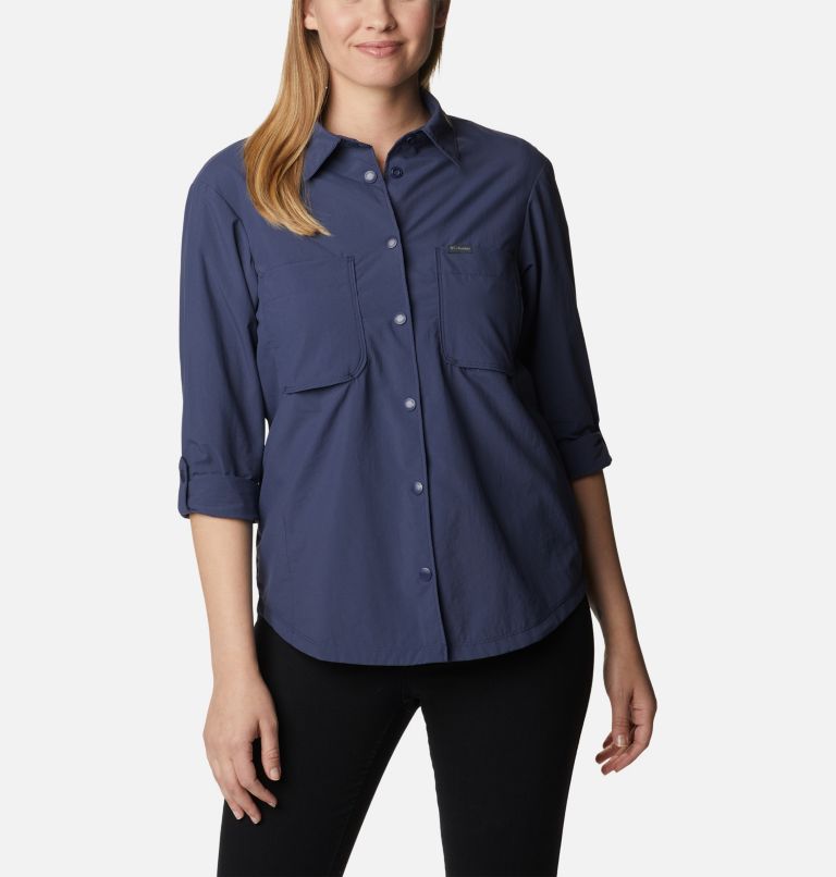 Women's Coral Ridge Long Sleeve Shirt, Color: Nocturnal, image 7