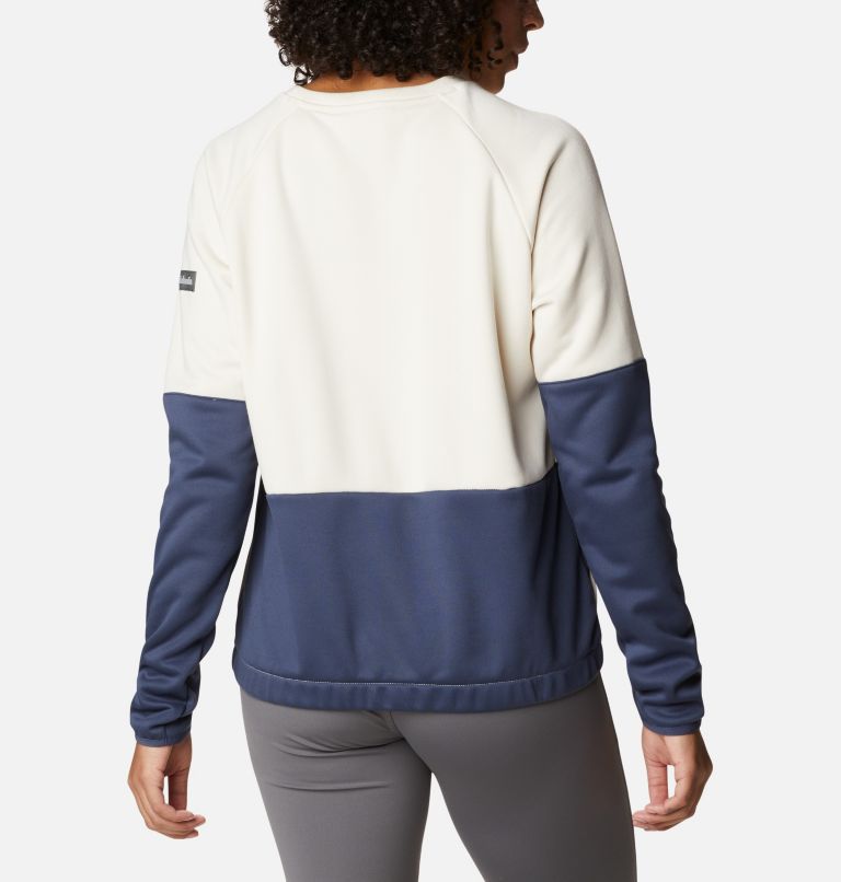 Women's Windgates Crew Sweatshirt, Color: Chalk, Nocturnal, image 2