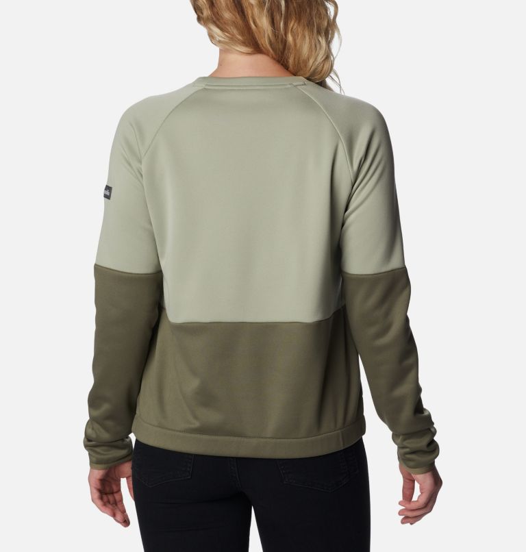 Women's Windgates Crew Sweatshirt, Color: Safari, Stone Green, image 2