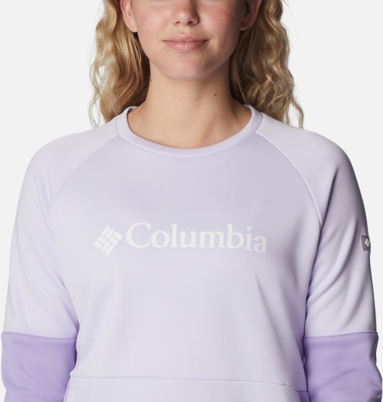 Women's Windgates Crew Sweatshirt, Color: Purple Tint, Frosted Purple, image 4