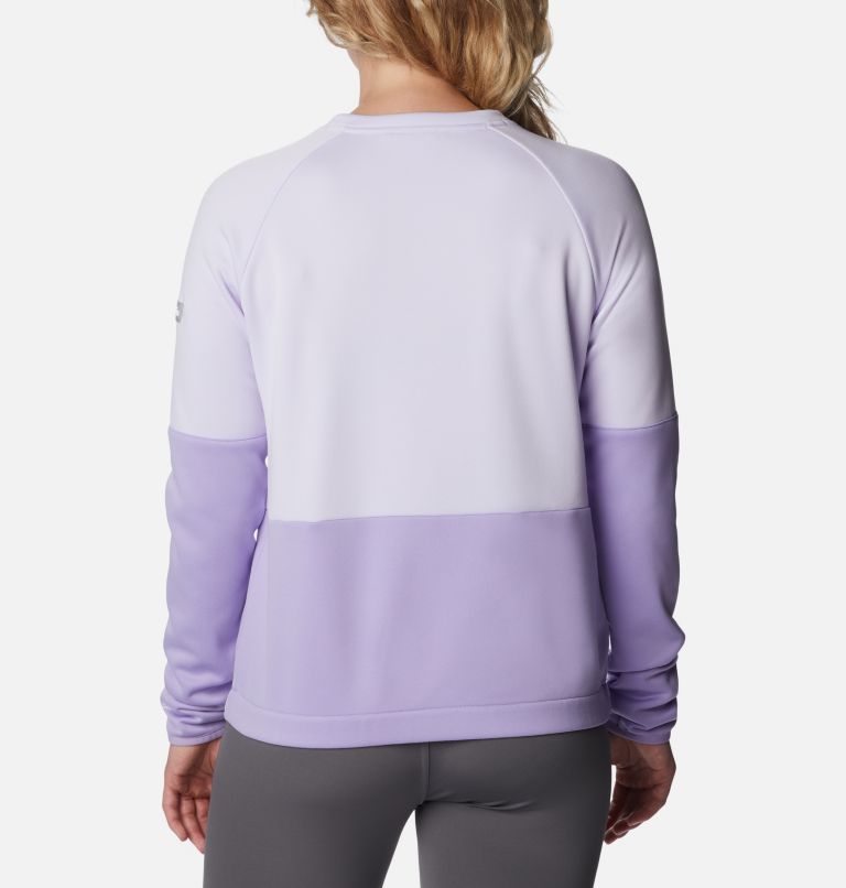 Thumbnail: Women's Windgates Crew Sweatshirt, Color: Purple Tint, Frosted Purple, image 2