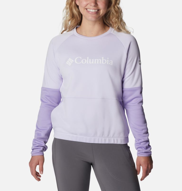 Thumbnail: Women's Windgates Crew Sweatshirt, Color: Purple Tint, Frosted Purple, image 1