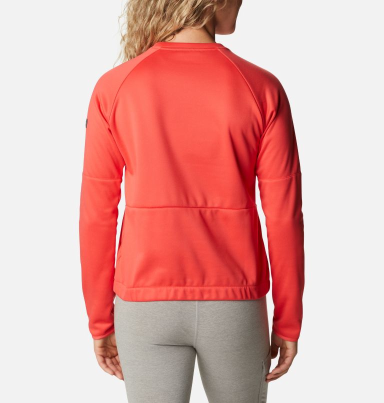 Women's Windgates Crew Sweatshirt, Color: Red Hibiscus, image 2