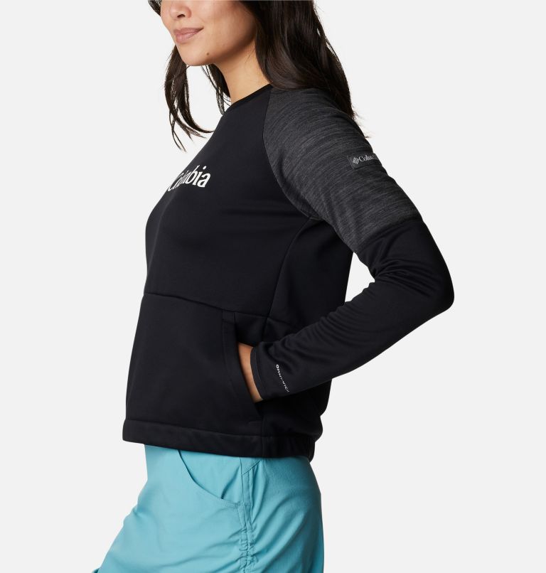 Women’s Windgates Sweatshirt, Color: Black, Black Heather, image 3