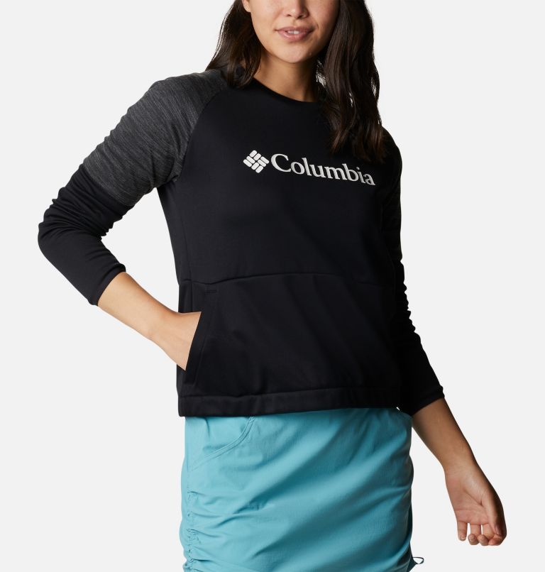 Women’s Windgates Sweatshirt, Color: Black, Black Heather, image 5