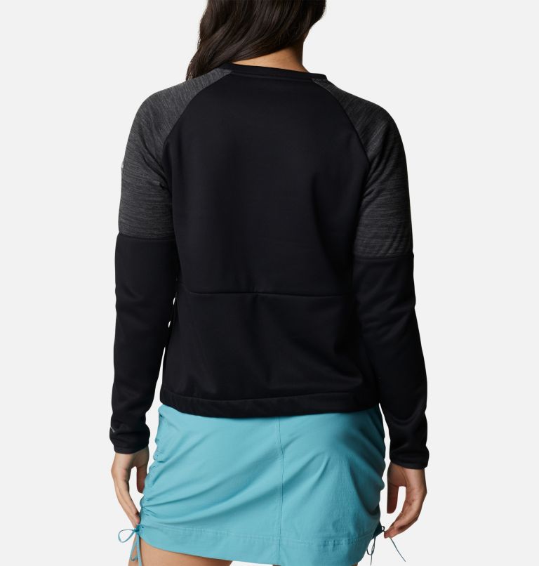 Women’s Windgates Sweatshirt, Color: Black, Black Heather, image 2