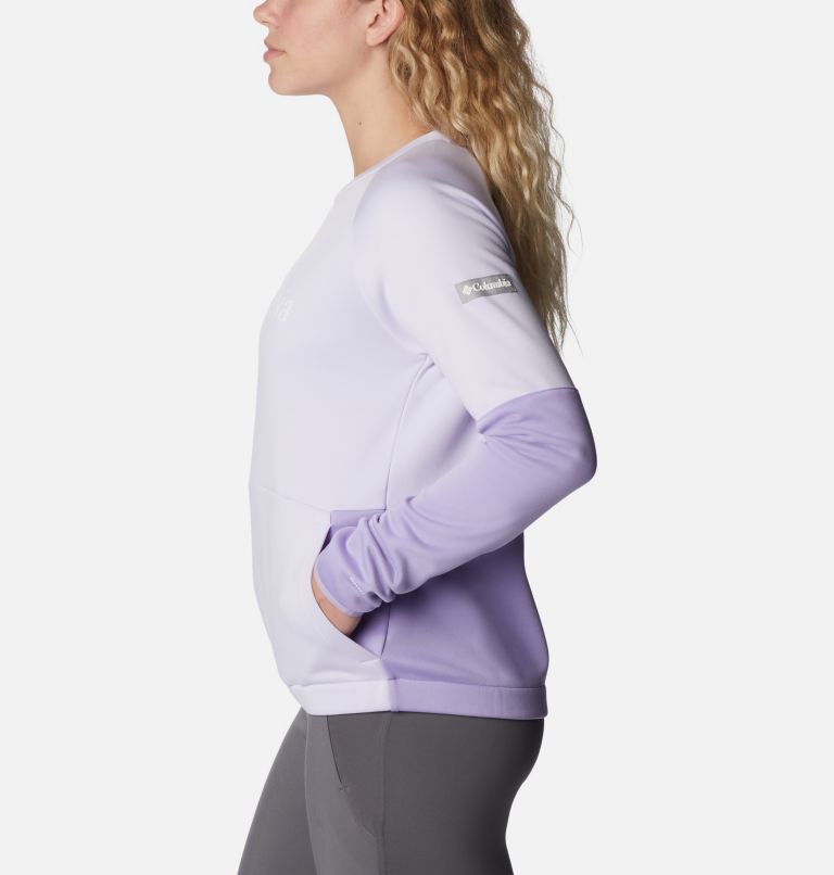 Thumbnail: Women’s Windgates Sweatshirt, Color: Purple Tint, Frosted Purple, image 3