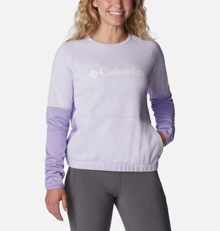 Thumbnail: Women’s Windgates Sweatshirt, Color: Purple Tint, Frosted Purple, image 5