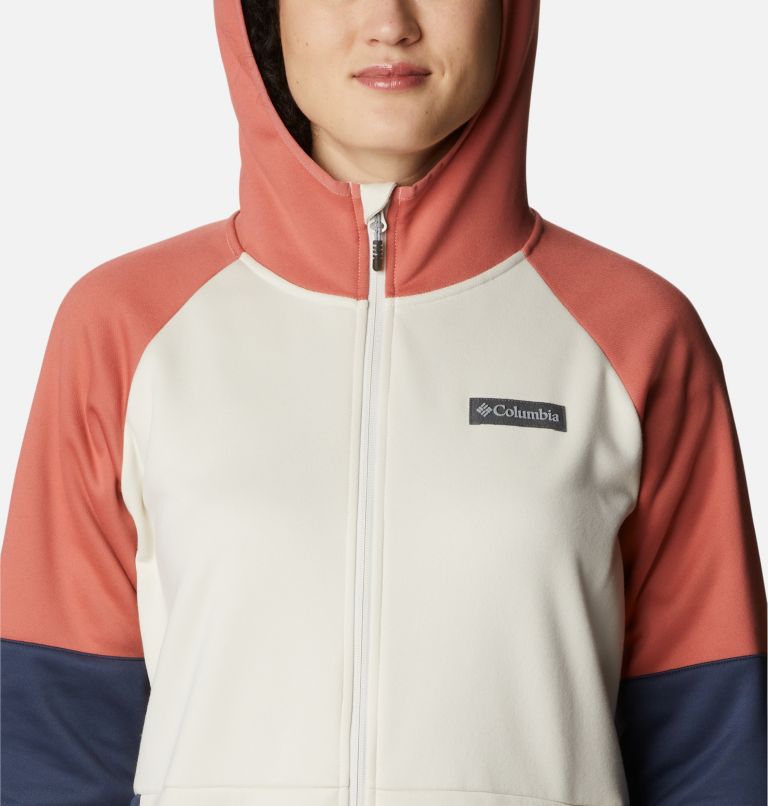 Women's Windgates Full Zip Fleece Jacket, Color: Chalk, Nocturnal, image 4