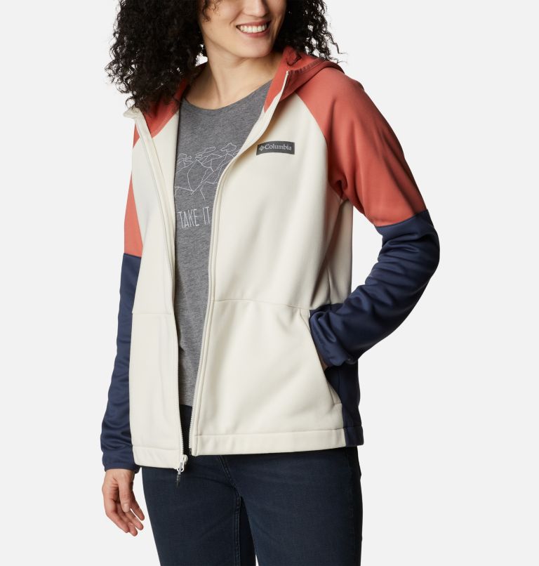 Women's Windgates Full Zip Fleece Jacket, Color: Chalk, Nocturnal, image 6