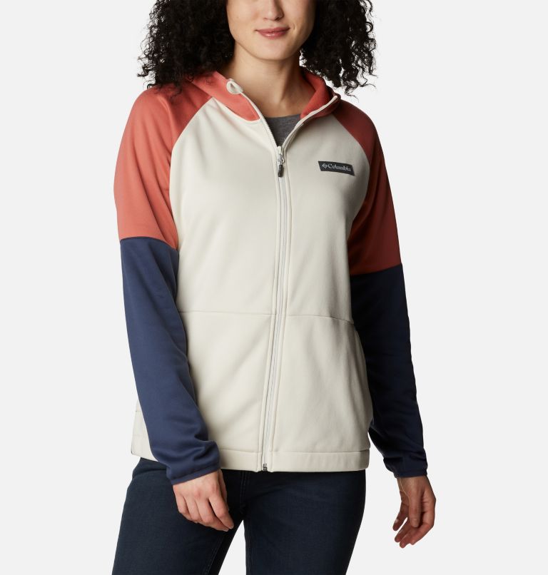 Women's Windgates Full Zip Fleece Jacket, Color: Chalk, Nocturnal, image 1