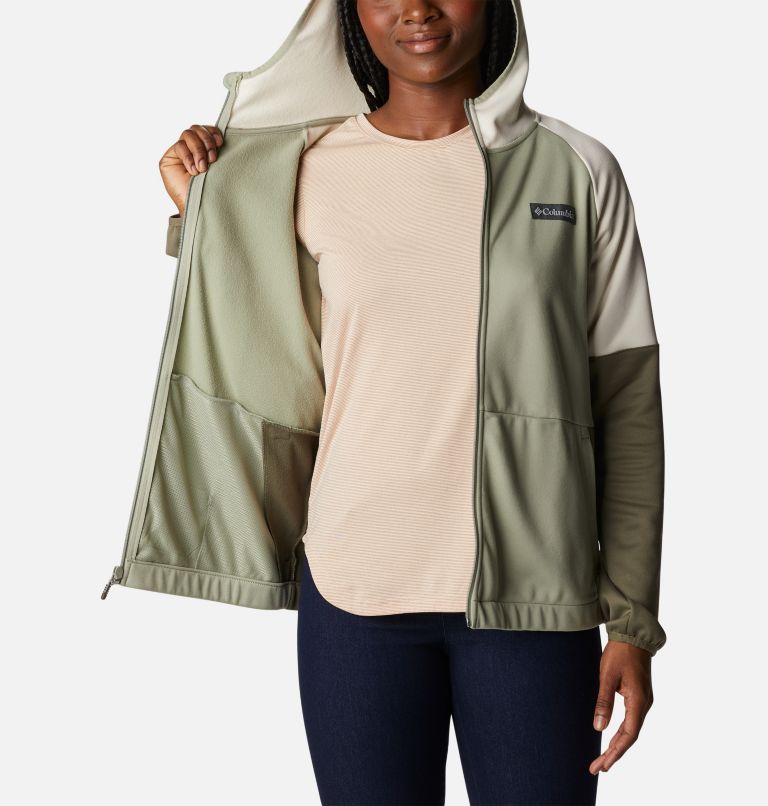 Women's Windgates Full Zip Fleece Jacket, Color: Safari, Chalk, Stone Green