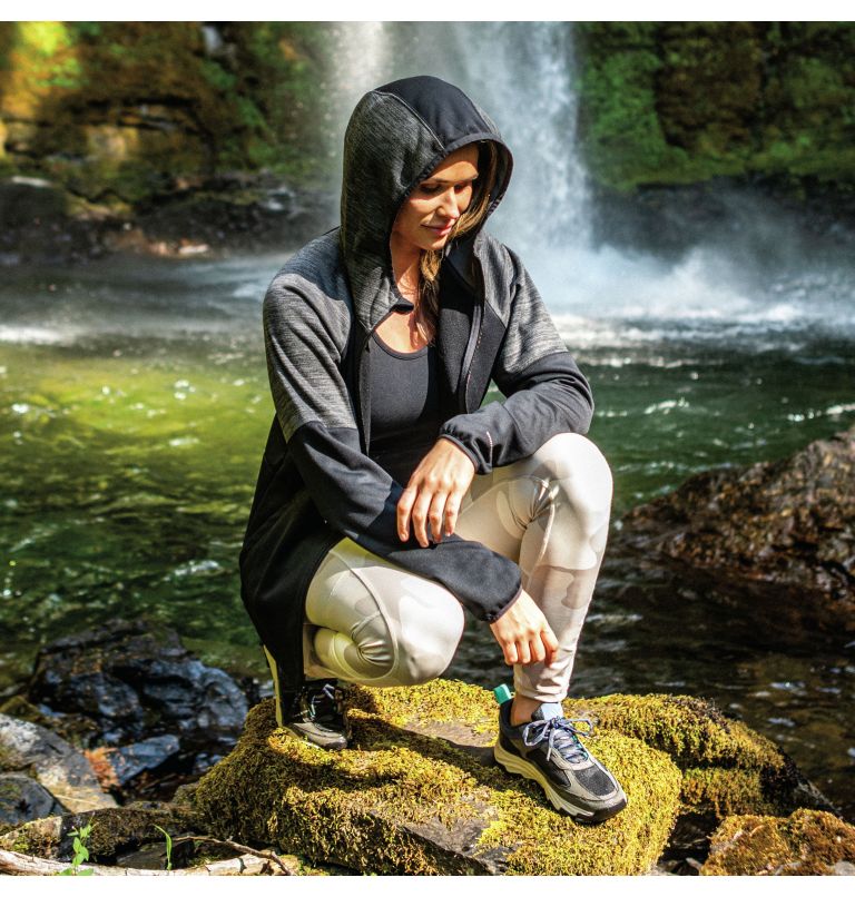 Women’s Windgates Full-Zip Hoodie, Color: Black, Black Heather, image 10