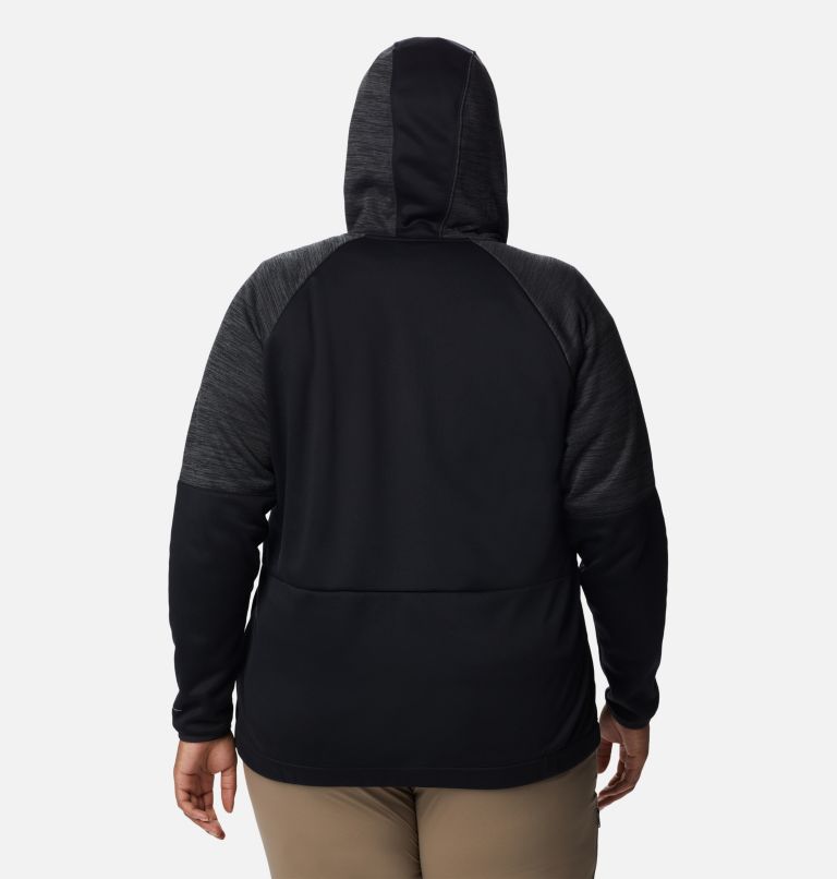 Women's Windgates Full Zip Fleece Jacket - Plus Size, Color: Black, Black Heather, image 2