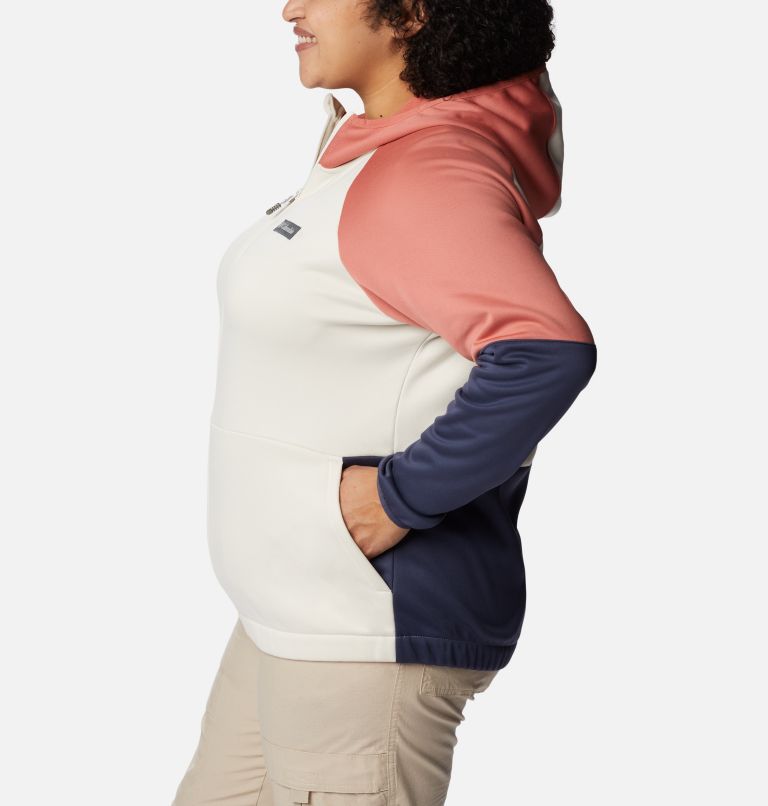 Women's Windgates Full Zip Fleece Jacket - Plus Size, Color: Chalk, Nocturnal, image 3