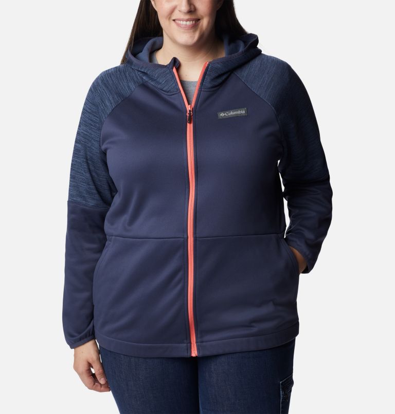 Thumbnail: Women's Windgates Full Zip Fleece Jacket - Plus Size, Color: Nocturnal, Nocturnal Heather, image 1