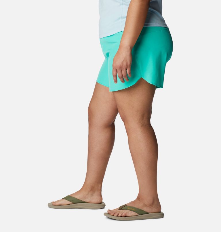 Women's Columbia Hike Shorts - Plus Size, Color: Electric Turquoise