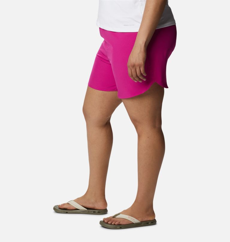 Thumbnail: Women's Columbia Hike Shorts - Plus Size, Color: Wild Fuchsia, image 3