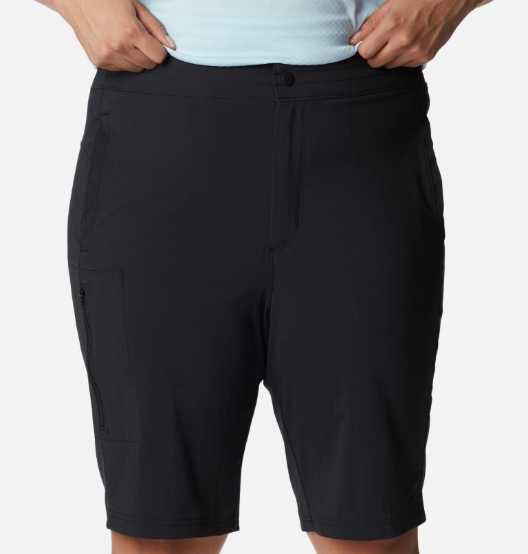 Thumbnail: Women's On The Go Long Shorts - Plus Size, Color: Black, image 4