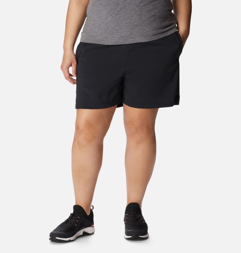 Thumbnail: Women's On The Go Shorts - Plus Size, Color: Black, image 1