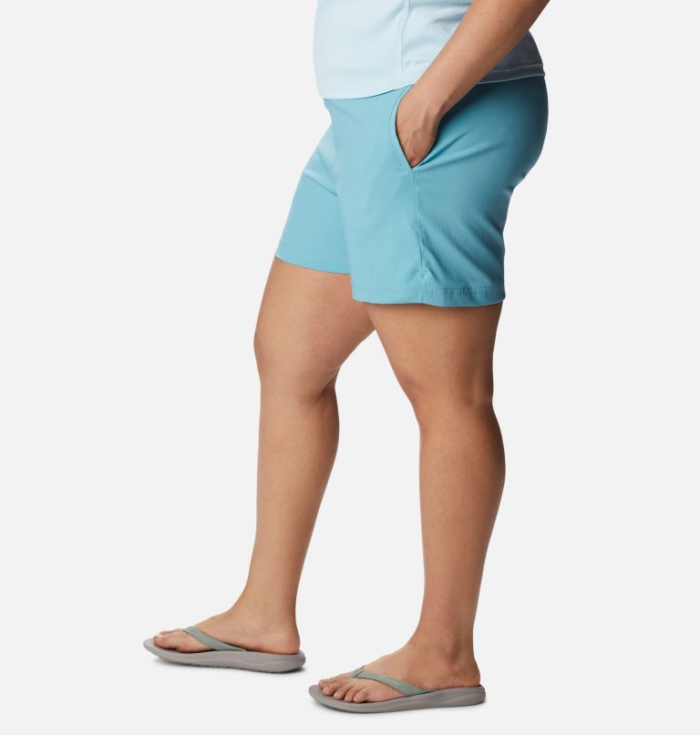 Women's On The Go Shorts - Plus Size, Color: Sea Wave, image 3