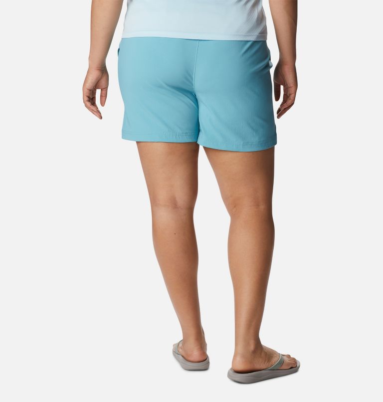 Thumbnail: Women's On The Go Shorts - Plus Size, Color: Sea Wave, image 2